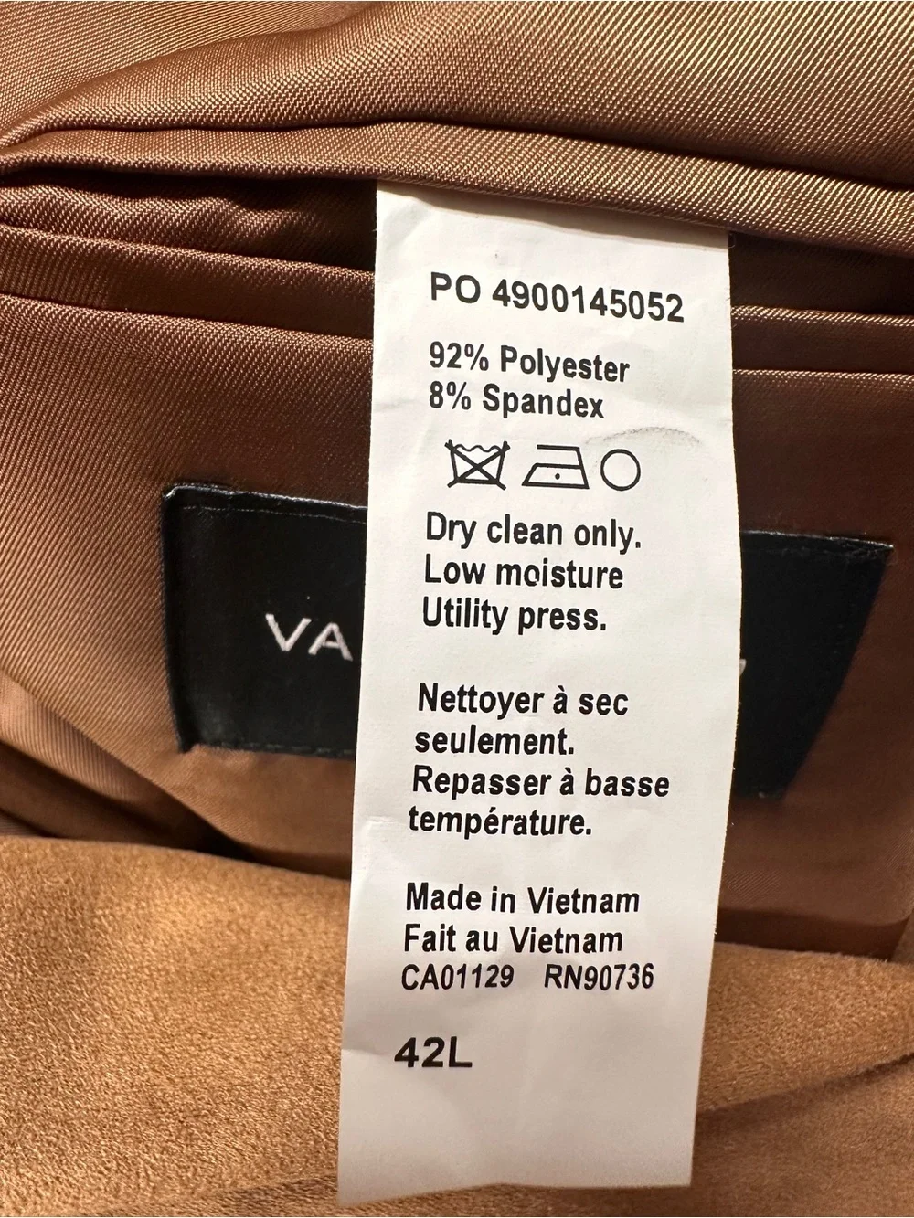 NWT Van Heusen Men's 42L Blazer Faux Suede Comfort Sport Coat Suit $200